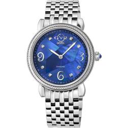 Gevril GV2 Ravenna 12613B Dunkelblau MOP Zifferblatt Schweizer Quarz Uhr