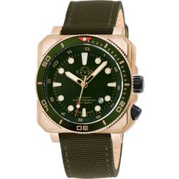 Gevril Gv2 XO Submarine 4543 Swiss Automatic, SW200 Movement Green Canvas Luminous One Size