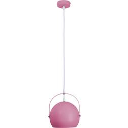 Näve Hængelampe Colorado Med Rund Skærm Pink Pendel