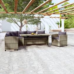 vidaXL 3-tlg. Lounge-Set, Tisch einschl. 2 Stühle
