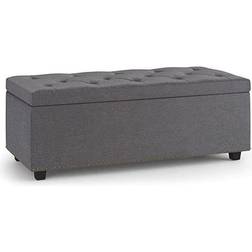 Simpli Home Hamilton Collection AXCOT-239LT-SGL Lift Top Storage Bench