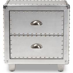 Baxton Studio Davet French Industrial Bedside Table