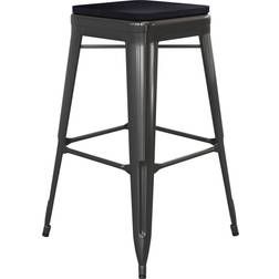 Flash Furniture Kai Commercial Grade Black Bar Stool 30.8"