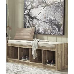 Ashley Signature Beige/Brown Storage Bench