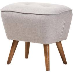 Baxton Studio Ottomans Greyish Pouffe