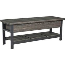 Ashley Signature Rhyson Rustic Farmhouse Storage Bench