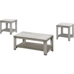 Monarch Specialties End Three-Piece Coffee Table