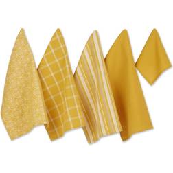 Design Imports & Dishcloth Set Honey Kitchen Towel Gold, Yellow