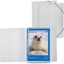Herma Portfolio Folders Au Translucent White Pack of 3