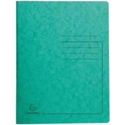 Exacompta Heavyweight Mottled Pressboard Spring Folder 300 Sheets Green
