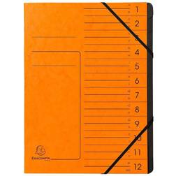 Exacompta Stapled Spine Multipart File 245 x 320mm in Size Orange Cover