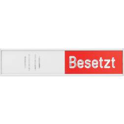 Franken Frei-Besetz-Anzeige deutsch 102x27,4mm al selbstklebend BS0117