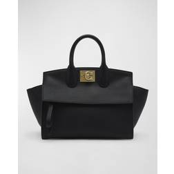 Ferragamo Studio Soft Midi Handbag - Black