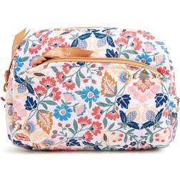 Vera Bradley Medium Cosmetic Bag Women in Enchanted Mandala White/Pink White/Pink