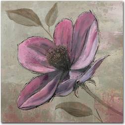 Trademark Fine Art WAP0107-C1818GG "Plum Floral III" Emily Adams 18" Wall Decor