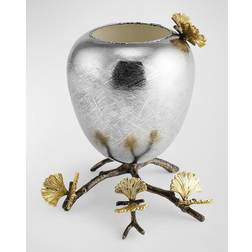 Michael Aram Butterfly Ginkgo Footed Stainless Steel Jarrón 19.1cm