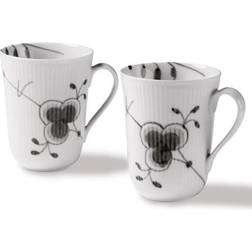 Royal Copenhagen Black Fluted Mega Mugg 32.5cl 2st