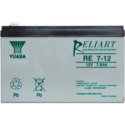 Yuasa RE7-12 Blybatteri 12 V 7 Ah Blyfleece