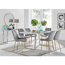 Furniturebox Grey Kylo Dining Set