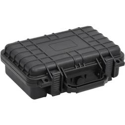 vidaXL Transportabel flightcase 33x22x10 cm PP sort