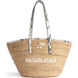 Zadig & Voltaire Sac panier brodé Taille Unique Blanc