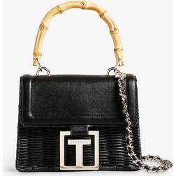 Ted Baker Jaylisa Rattan Top Handle Crossbody Black OS