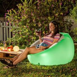 InnovaGoods Sillón Hinchable Con Led Multicolor Y Mando Chight