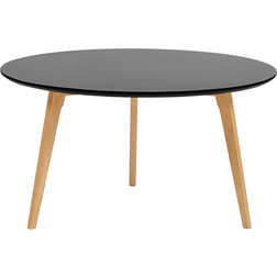 Beliani Schwarz 80 cm MDF-Platte Holz Couchtisch