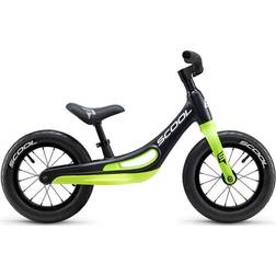 S'cool pedeX Magnesium Børn, sort/grøn Løbecykler 2022