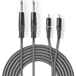 Nedis kabel 6.35 Hanstik RCA Hanstik