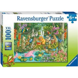 Ravensburger Puzzle The Jungle Orchestra 100st. X Floor Fjernlager, 6-7 dages levering