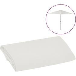 vidaXL Udskiftningsdug til Parasol 300 cm Sandfarvet