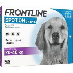 Frontline Spot-On Chien L 20 À 40 kg - 4 Pipettes