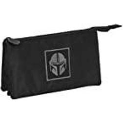 Safta Triple The Mandalorian Teen Pencil Case Schwarz Mann