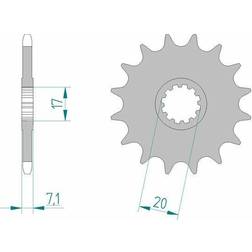 Pignon Acier Standard 94119-11 420