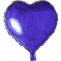Globos Hjerte Folieballon Lilla