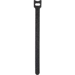 Toolcraft KL12X280SC Hook-and-loop cable tie for bundling Hook and loop pad L x W 280 mm x 12 mm Black 16 pcs