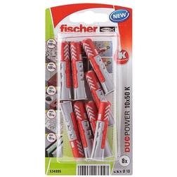 Fischer blister 8 ERWEITERUNGSDübel duopower 10X50