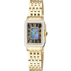 Gevril Gv2 WoMens S PADOVA Black YG Bracelet One Size