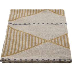 House Doctor Jaipu Plaid Bedspread Natural, Yellow, Blue, Beige (180x130cm)