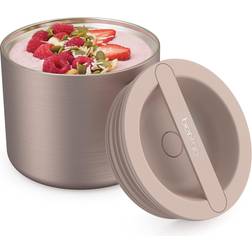 Bentgo Stainless Steel Bowl, Triple Layer Cup Rose Food Thermos