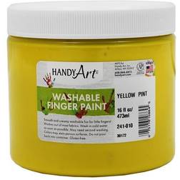 Rock Paint & Handy Art RPC241010-6 Yellow Washable Finger Paint 16 oz 6 Each