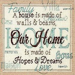 Dimensions Dimensions Needlecrafts Craft Kits 'Home' Cross-Stitch Kit
