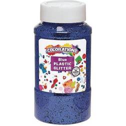 Colorations Extra-Safe Plastic Glitter Blue 1 lb