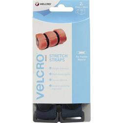 Velcro VEL-EC60324 Bande Auto-Agrippante 680 mm x 25 mm Noir 2 pcs