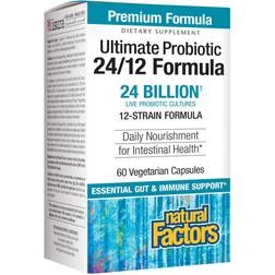 Natural Factors Ultimate Probiotic 24 Billion CFU 60 Veggie Capsules