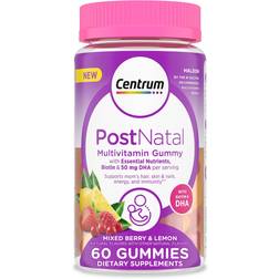 Centrum Postpartum Multivitamin Gummies Mixed Berry and Lemon 60 Gummies