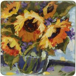 Certified International Sunflower Bouquet Square 12.5" Serving Dish