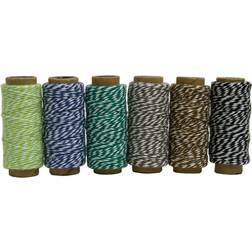 Hemptique Cotton Bakers Twine Mini Spool Bag Set 2 Ply 6/Pkg