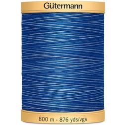 Gutermann Natural Cotton Thread Variegated 876yd-Deep Evening Sky